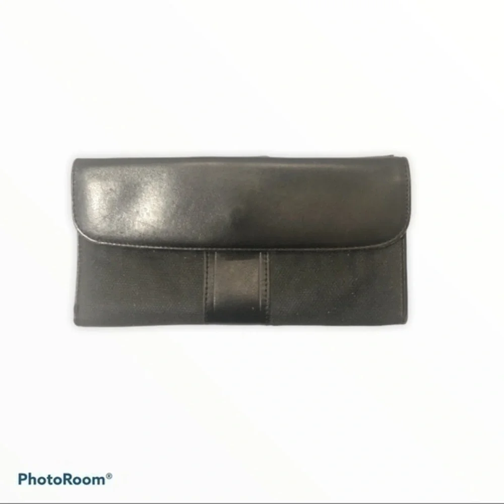 Fendi black vintage wallet authentic
